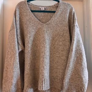Oversized V-Neck Sweater